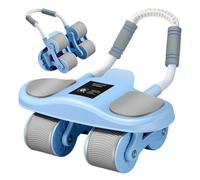 Roue d'entraînement pour abdominaux | Appareil de fitness robuste pour la maison et l'entraînement des muscles abdominaux - Fonction de rappel automatique avec coudières