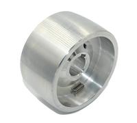 Roue d'entraînement pour meuleuse à courroie, usinée CNC, pour meuleuse à couteaux, diamètre 100 mm, largeur 55 mm, alésage de 24 mm, fabriquée en UE (roue motrice-100-24)