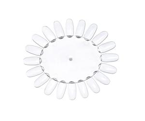 Roue D'entraînement pour Nail Art en Acrylique, 10 Pièces, Tournesol | Présentoir à Vernis pour Comparaison des Couleurs, Salon et Formation, 20 Faux Ongles par Roue