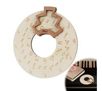Roue des Accords en Bois pour Musiciens - Cercle des Quintes Didactique, Outil Théorique pour Guitare Piano Basse Violon, Apprentissage Facile des Tonalités et Progressions d'Accords