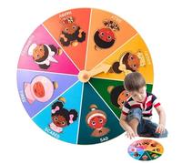 Roue des émotions | Jouets sensoriels en Bois et - Roue pour l'expression des Sentiments des Jeunes | pour apaiser la décoration de la Salle de Classe et de l'école pour et