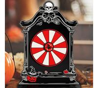 Roue Des Prix Halloween, Jeu Tourniquet En Acrylique Avec Flèche, Accessoire de Table Interactive et Attrayant pour Fêtes en Famille, Carnavals et Événements Scolaires