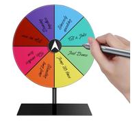 Roue des prix - Spin Board de 12 pouces | Roue de jeu en acrylique - Plateau de roulette interactif amusant pour événements, fêtes, salles de classe et festivals, ajoutant de l'excitation et de l'