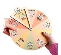 Roue des Sentiments en Bois,Roue d'expression de Sentiment de Roue d'émotion de Jouets Montessori | Tableau d'expression des émotions, Affiche des Sentiments du Travail Social, Signe pour la