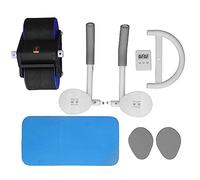 Roue D'exercice à Rouleaux Abdominaux avec Minuterie de Soutien du Coude Femmes Soins Post-partum Rebound Automatique Core Musculation Équipement D'exercice pour Femme Maison (bleu)