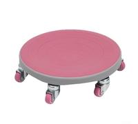 Roue d'exercice abdominale à six roues pour entraînement à la maison, équipement d'entraînement abdominal silencieux (rose)