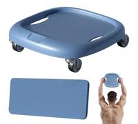 Roue d'exercice Entraînement Taille et Gainage | Planche À Roue Abdominale Multifonction Avec Tapis pour Femmes, Corps Entier, Exercices