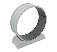 Roue d'exercice pour chat - Tapis de course - Jouet d'entraînement de sécurité ultra silencieux pour chat avec mécanisme de verrouillage - Roue avec griffoir pour courir et gratter (gris)