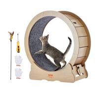 Roue d'Exercice pour Chat-VEVOR-750 mm Grande Roue de Course pour Chat d'Intérieur-avec Tapis Roulant Amovible