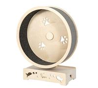 Roue d'exercice pour Chats d'intérieur - Tapis Roulant pour Chien, Roue rotative pour Hamster, Jouets en Bois pour Chiens de Petite/Moyenne Taille, Exercice en intérieur