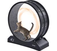 Roue d'exercice pour chats VEVOR, 80x34x85 cm, roue d'exercice pour grands chats, marche silencieuse, tapis roulant pour chats, roue d'exercice pour chats pour perte de poids et santé, noir