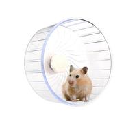 Roue d'exercice pour hamster - 5,51 pouces PP - Double roulement à billes - Jouet silencieux - Roues stables pour souris, hamster nain - Favorise l'activité et la santé