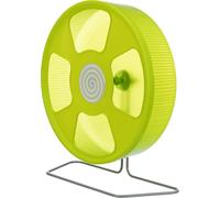 Trixie Roue d'exercice ø 28 cm – plastique – surface fermée – silencieuse – à poser/accrocher
