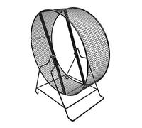 Roue d'exercice pour hamster, cochon d'Inde, jogging, grillage noir, 26 x 15 x 28,5 cm