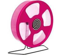 Trixie Roue d'exercice ø 28 cm – plastique – surface fermée – silencieuse – à poser/accrocher