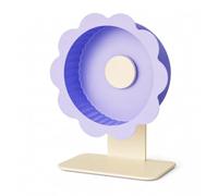 Roue d'exercice pour Hamster Roue pour Animaux Support Vertical sur Pied Plateau Plat Piste Antidérapante Adaptée à l'Activité Physique des Hamsters, 26cm, Style to 6