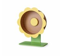 Roue d'exercice pour Hamster Roue pour Animaux Support Vertical sur Pied Plateau Plat Piste Antidérapante Adaptée à l'Activité Physique des Hamsters, 26cm, Style to 8