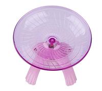 Roue d'exercice pour Hamster, silencieuse, en Plastique, pour Petits Animaux, Jouet à roulettes, en Acrylique Lavable, pour Souris, gerbilles, Cochon d'Inde (Roseate)