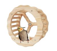 Roue d'exercice pour perroquet, jouet rotatif interactif, cage à oiseaux de 9,45 pouces avec rotation, outil d'enrichissement aviaire, roue d'activité pour animaux de compagnie avec design, divertisse