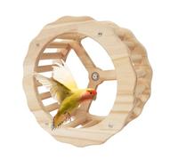 Roue d'exercice pour perroquet, roue de course pour oiseaux - Jouet d'intelligence pour perroquet | Accessoires de cage de jouets d'oiseaux en bois pour conures, perruches, perroquets, calopsittes, pe