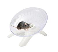 Roue d'exercice pour petit hamster | Soucoupe volante Hamster - Roues d'exercice en acrylique super silencieuses pour gerbilles, jouets pour petits animaux, accessoires de 17,8 cm