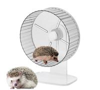Roue d'exercice silencieuse en forme de chinchilla pour petits animaux - Rotation silencieuse en acrylique - Roue hérisson super silencieuse pour petits animaux