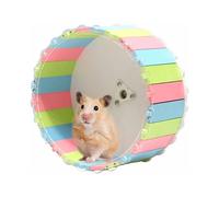 Roue d'exercice silencieuse et fluide pour hamster, fabriquée dans un matériau sans danger pour les animaux, encourageant l'exercice physiqu