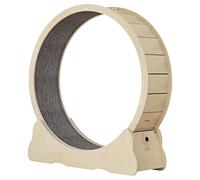 Roue d'exercice silencieuse pour animal domestique - Design sans espace - Spinner en bois pour courir en toute sécurité, perte de poids et fitness avec mécanisme de verrouillage