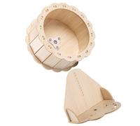 Roue d'exercice Silencieuse pour Hamster en Bois, Khaki | Conçue pour Petits Animaux, Usage Maison ou Animalerie, Aide à Bouger, Occuper, Réduire L'ennui