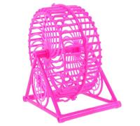 Roue Dexercice Silencieuse pour Hamster Rosy Color Support Robuste avec Fonction Repose-Pieds pour Gerbilles Rats
