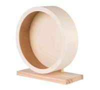 Roue en bois - TRIXIE - Ø 28 cm - Beige - Pour Hamster et Souris