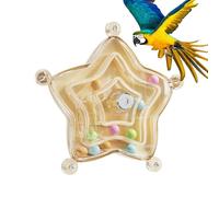 Roue d'oiseau rotative - Jouet spinner pour animaux de compagnie - Accessoire éducatif à mâcher pour animaux de compagnie - Parois visuelles Conures Cockat