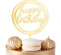 Roue D'or Pour Gâteau D'anniversaire Pour Fête D'anniversaire