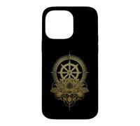 Roue du Dharma Lotus Bouddhisme Symbole Bouddhiste Coque pour iPhone 14 Pro Max