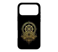 Roue du Dharma Lotus Bouddhisme Symbole Bouddhiste Coque pour iPhone 17 Pro Max