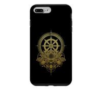 Roue du Dharma Lotus Bouddhisme Symbole Bouddhiste Coque pour iPhone 7 Plus/8 Plus