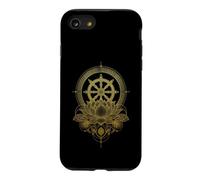 Roue du Dharma Lotus Bouddhisme Symbole Bouddhiste Coque pour iPhone SE (2020) / 7/8