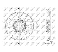Roue du souffleur, refroidissement moteur NRF 49801