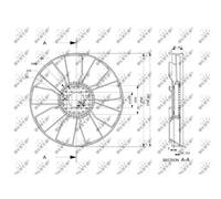 Roue du souffleur, refroidissement moteur NRF 49865
