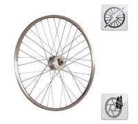 Roue dynamo de 28 pouces pour frein à disque ( Noire / 28" (0-19mm) )