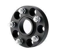 Roue éLargis Adaptateur D'entretoise De Roue PCD 5x112 CB 57.1mm 1 Pièce Pour En Alliage D'aluminium Forgé Entretoises Roues(Black Spa,30mm)