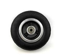Roue électrique 6x2 de roue de scooter de 6 pouces avec le pneu d'air ou le moyeu en métal solide de pneu avec la roue de chariot de chariot à trou de l'axe 60mm des incidences 8mm (solid wheel)