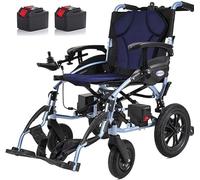 Roue électrique Pliante 15 Kg, Largeur du Siège 46 Cm, Mobilité De La Batterie Au Lithium Amovible, Roues Motorisées, Joystick, pour Les Personnes âgées Handicapées