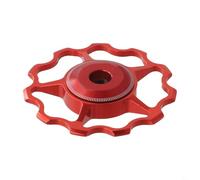 Roue en alliage d'aluminium 1115T avec roulement en acier pour dérailleur arrière de vélo, design étanche (rouge 13T)