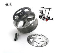 Roue En Aluminium Pour Mini Vélo De Poche, Moyeu Avant Et Arrière, Avec Disques De Frein, 47cc 49cc, 110/50 ? 6.5 Et 90/65-6.5