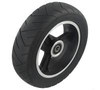 Roue en caoutchouc solide de 15,2 cm avec trou de roulement de 8 mm | Diamètre intérieur du roulement de 8 mm, convient aux essieux standard, construction solide en polyuréthane