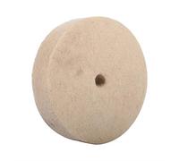 Roue En Feutre De Laine, 1PC 100x25mm 4 "roue De Polissage De Polissage De Polissage, Tampon De Disque De Polisseur En Feutre Doux De Laine, Idéal Pour Le Polissage Du Verre, Équipement Précis (Beige)