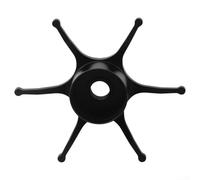 Roue en métal durable pour une meilleure performance sur les moulinets de pêche (droite noire)