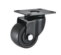 Roue en Nylon robuste 2.5 "3", 1 pièce, roulette for meubles industriels, Center de gravité bas, équipement mécanique, canapé pivotant avec frein(1pc Swivel Wheel,2.5 inch)