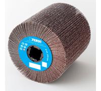 Roue en toile abrasive pour satinage 100 x 50 mm grain 40 Fervi rlt050/040